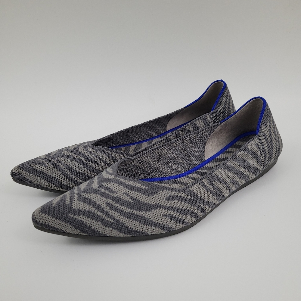 Retired! Rothy’s The Point Grey Zebra Flats